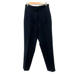 ザラ ZARA テーパードパンツ スラックス S 紺 ネイビー /MN