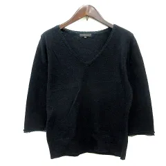 ケーティー キヨコ タカセ  K.T KIYOKO TAKASE ニット カットソー 長袖 9 M 黒 ブラック /MN