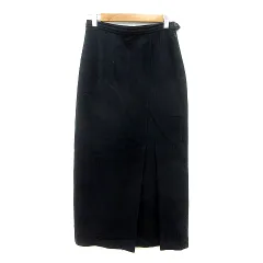 コムサイズム COMME CA ISM タイトスカート マキシ ロング L 紺 ネイビー /MN