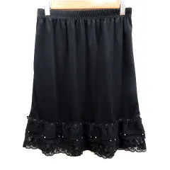 アクシーズファム axes femme スカート タイト ひざ丈 M 黒 ブラック /RT