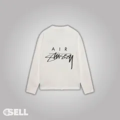 ナイキ ステューシー コラボ 長袖 Tシャツ 白