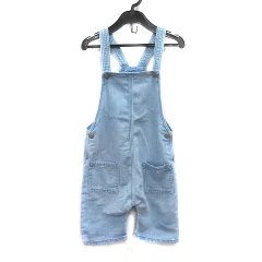 エイチ&エム H&M オーバーオール パンツ デニム 90 青 ライトブルー /MS ●RY