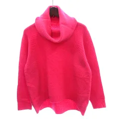 アナイ ANAYI ニット セーター オフタートルネック ウール アンゴラ混 長袖 38 M ピンク /AU