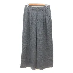 スタディオクリップ Studio Clip ワイドパンツ 千鳥格子 M グレー /MN ■MO