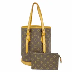 ルイ・ヴィトン(Louis Vuitton) ルイ・ヴィトン トートバッグ モノグラム バケットPM M42238 ブラウンレディース