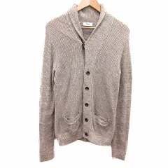 シップス SHIPS カーディガン ニット ショールカラー 長袖 M ベージュ /YK