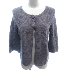 スピック&スパン Spick&Span ニット カーディガン 七分袖 モカ 茶 ブラウン /AU