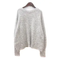 シンプリシテェ Simplicite ニット セーター 長袖 ラメ グレージュ /MN