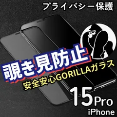 プライバシー保護☆iPhone15Pro☆覗き見防止強化フィルム