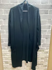 【B2-71】◇mizuiro ind    サイズ不明　カーディガン　黒　無地