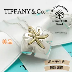 【美品】ティファニー TIFFANY&Co. ネイチャー リーフ ネックレス AG925 AU750