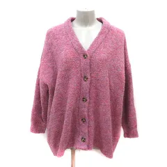 サマンサモスモス SM2 カーディガン ニット 長袖 F ピンク /MS