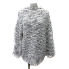 ジーナシス JEANASIS ニット セーター 総柄 長袖 F マルチカラー /YI