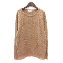 ジャーナルスタンダード レリューム JOURNAL STANDARD relume ニット セーター 長袖 ケーブル キャメル L ベージュ /MN