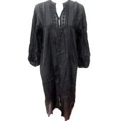 アーバンリサーチ サニーレーベル URBAN RESEARCH Sonny Label ワンピース Aライン ロング 長袖 F 黒 ブラック /RT