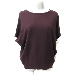 エニィファム anyFam カットソー 半袖 F 赤 ボルドー /YI