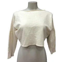 アダムエロペ Adam et Rope' ニット カットソー 長袖 ウール F 白 アイボリー /MN