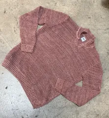 ザラ ピンク ニット 長袖 プルオーバー