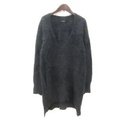 ロッソ ROSSO アーバンリサーチ ワンピース ニット ミニ 長袖 ウール F グレー /MN ■MO