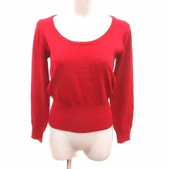 イエナ IENA ニット カットソー 長袖 ウール 赤 レッド /YK