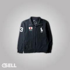 ポロ ビックポニー ジャパン ジップアップ ブラック