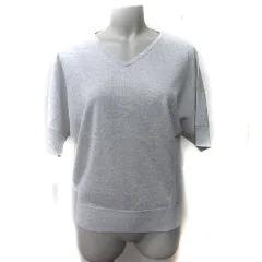 ユナイテッドアローズ A DAY IN THE LIFE UNITED ARROWS カットソー Vネック 半袖 グレー /YI