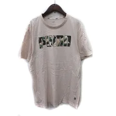 プーマ PUMA Tシャツ カットソー 半袖 XL ベージュ /YI