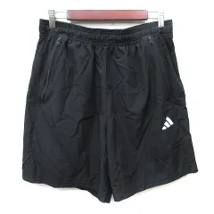 アディダス adidas ショートパンツ ハーフ XL 黒 ブラック /YI ●RY