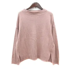 アースミュージック&エコロジー EARTH MUSIC & ECOLOGY ニット ハイネック 長袖 F ピンク /MN