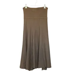 ZK8  FUR FUR（ファーファー） ニットスカート ロングスカート  ブラウン 茶系 リブニット レディースF  ボトムス