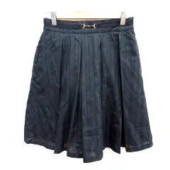 アクシーズファム axes femme スカート フレア ミニ F 黒 ブラック /RT