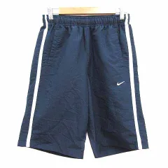 ナイキ NIKE ショートパンツ ライン L 紺 ネイビー /YK ●RY