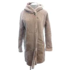 ビーミングバイビームス B:MING LIFE STORE by BEAMS フェイクムートンコート フード 裏ファー M ベージュ /AU