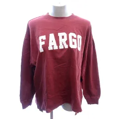 サマンサモスモス SM2 カットソー クルーネック 刺繍 長袖 F M 赤 レッド /AU