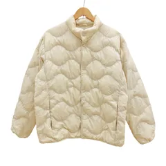 ZK24 UNIQLO ウルトラライトダウンウェーブキルトジャケット 耐久撥水機能 オフホワイト サイズXL