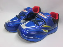 キッズ　スニーカー　キッズシューズ	 moonstar Carrot  ムーンスター キャロットＣ2319　3Ｅ子供靴  幅広 つま先ゆったり  幼稚園 保育園 小学生 男の子  運動靴　青　ブルー  18.0㎝