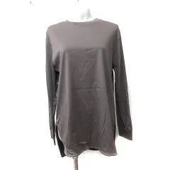 オペークドットクリップ OPAQUE.CLIP ワンピース ひざ丈 長袖 40 L 茶 ブラウン /YI