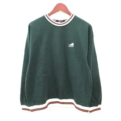 コンバース CONVERSE トレーナー 刺繍 長袖 裏起毛 L 緑 グリーン /MN
