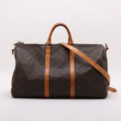 美品 ルイヴィトン モノグラム キーポル バンドリエール 50 M41416 2WAY ボストン バッグ 斜め掛け 出張 旅行 メンズ MCM DC50-10【中古】