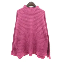 ドレスキップ DRESKIP ニット セーター ハイネック 長袖 L ピンク /MN