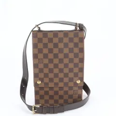 極美品 ルイヴィトン ダミエ ポートベロー N45271 レザー ショルダーバッグ 斜め掛け メッセンジャー メンズ CRM DE1-3【中古】