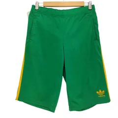 アディダス adidas 90s デサント製 トレフォイルロゴ刺繍 3ライン イージージャージ ショーツ メンズ JPN：L 