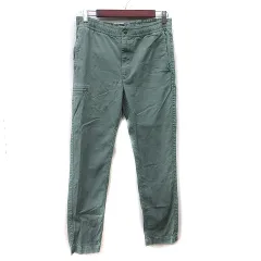 ビームス BEAMS スキニーパンツ M 緑 カーキ /YI