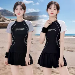 水着 レディース セパレート 二点セット カバーアップ スリム 保守的 スポーツ