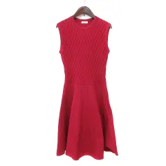 フレイアイディー FRAY I.D ワンピース ニット ひざ丈 ノースリーブ F ピンク /MN