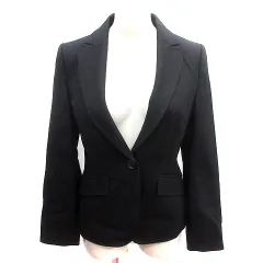 ボールジー BALLSEY トゥモローランド テーラードジャケット シングル 総裏地 ウール 38 M 黒 ブラック /AU