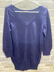 【B2-76】◇IENA    サイズ不明　セーター　紫　無地