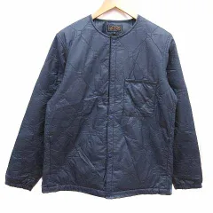 ビームスプラス BEAMS+ ダウンジャケット キルティング ナイロン M 紺 ネイビー /YK