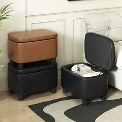 新しい未使用 収納スツール オットマン 収納ボックス 収納付き 椅子 スツール 収納家具 玄関 ベンチ BOX 衣類 おもちゃ ソファ フタ付き ストレージチェ