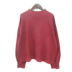 グローブ grove ニット セーター ハイネック 長袖 L 赤 レッド /MN